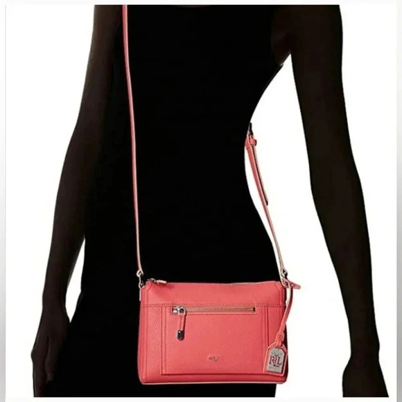 Ralph Lauren Paley Leigh Pink Crossbody - Picture 2 of 11